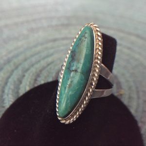 Tonopah Turquoise & Silver Ring